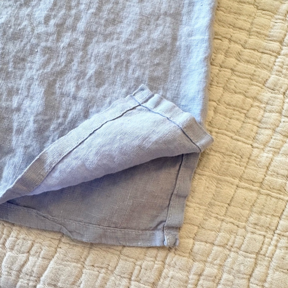 Linen Blend Lavender Sleeveless Tunic — - Picture 6 of 10